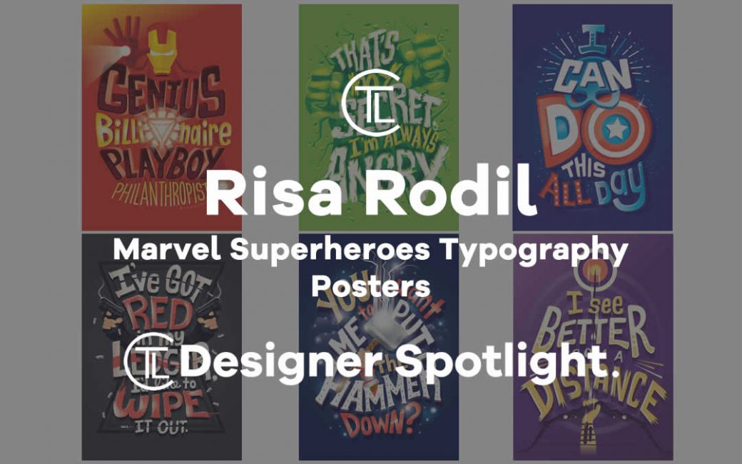 Marvel Superheroes Typography Posters