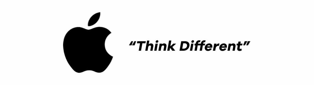 Apple Iconic Brand Tagline - Think Different