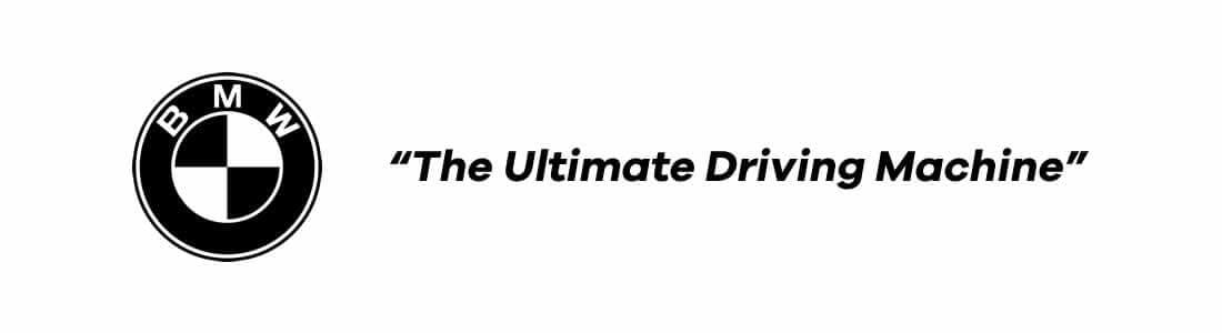 BMW Iconic Brand Tagline - “The Ultimate Driving Machine”