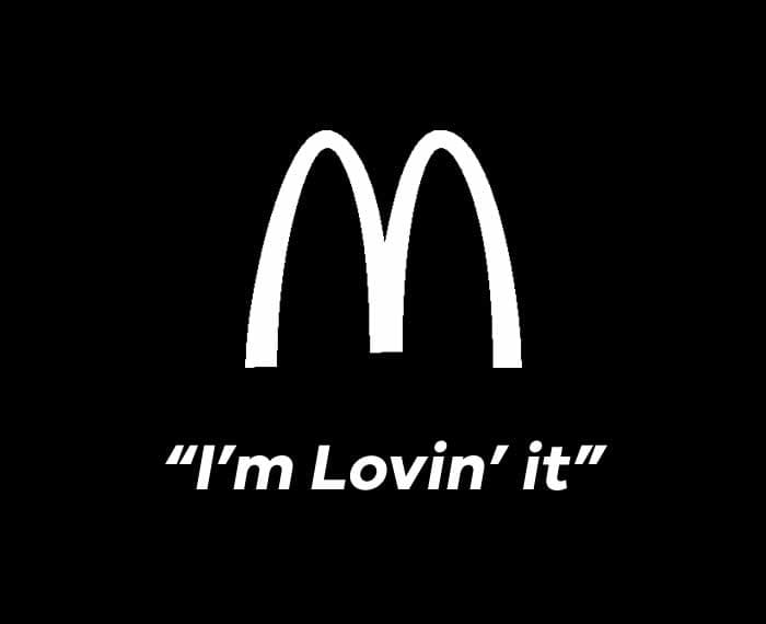 McDonalds Tagline Slogan - I'm Lovin' it