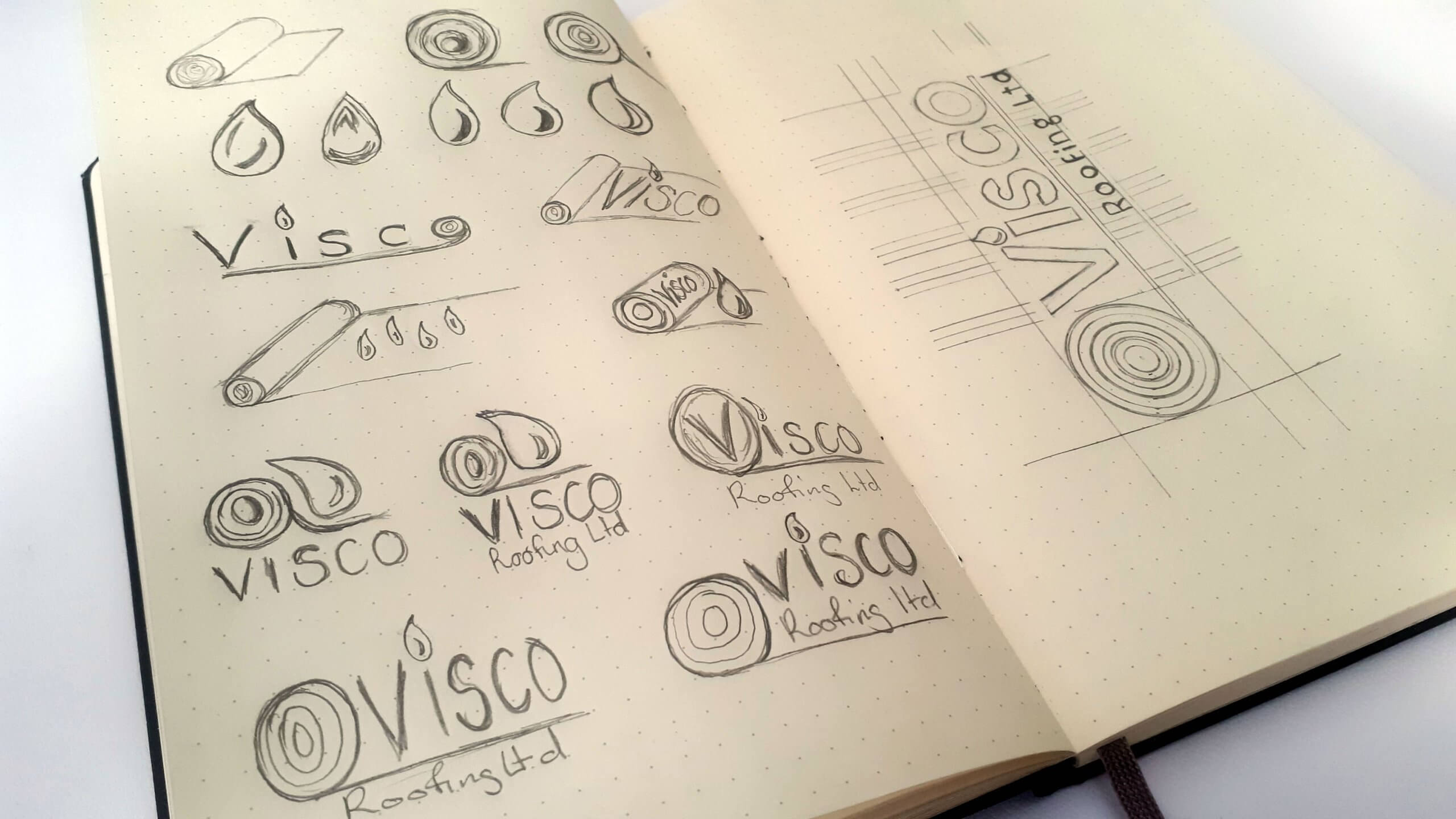 Visco Concept Ideation Logo Design Sketches 1