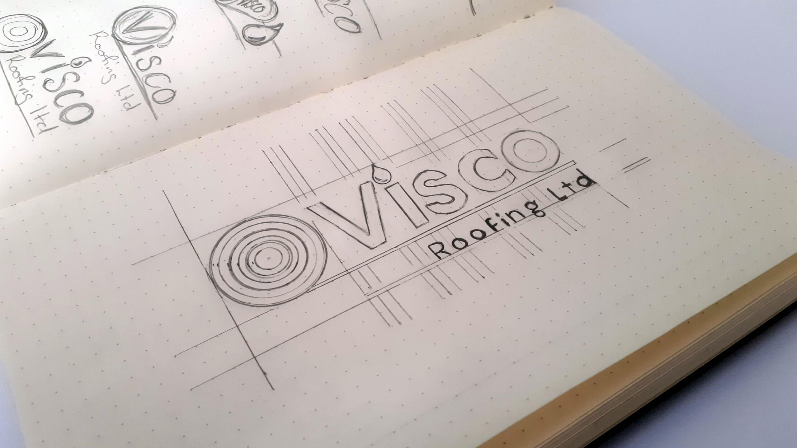 Visco Concept Ideation Logo Design refined Sketch